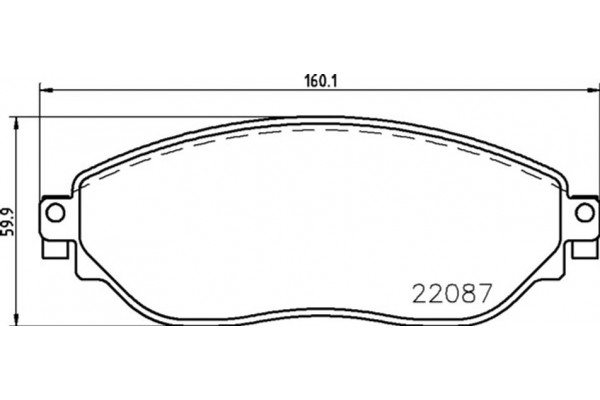 Brembo Σετ τακάκια, Δισκόφρενα - P 59 082