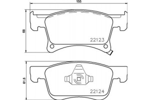 Brembo Σετ τακάκια, Δισκόφρενα - P 59 083