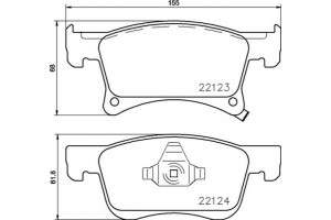 Brembo Σετ τακάκια, Δισκόφρενα - P 59 083