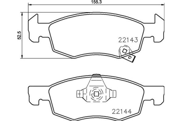 Brembo Σετ τακάκια, Δισκόφρενα - P 59 084