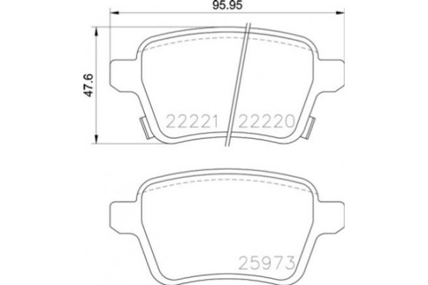 Brembo Σετ τακάκια, Δισκόφρενα - P 59 086