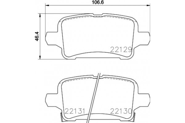 Brembo Σετ τακάκια, Δισκόφρενα - P 59 090