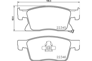 Brembo Σετ τακάκια, Δισκόφρενα - P 59 091