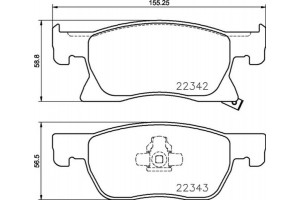Brembo Σετ τακάκια, Δισκόφρενα - P 59 092