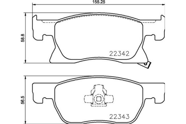 Brembo Σετ τακάκια, Δισκόφρενα - P 59 092