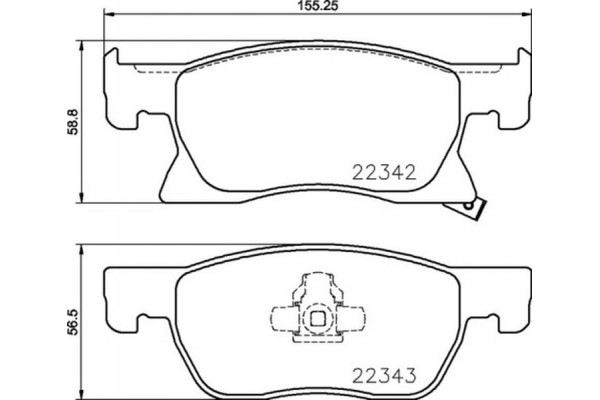Brembo Σετ τακάκια, Δισκόφρενα - P 59 092