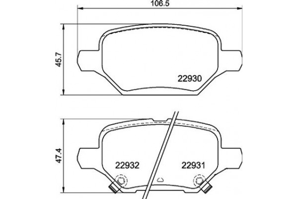 Brembo Σετ τακάκια, Δισκόφρενα - P 59 099