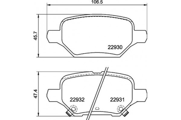 Brembo Σετ τακάκια, Δισκόφρενα - P 59 099