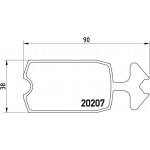 Brembo Σετ τακάκια, Δισκόφρενα - P 61 002