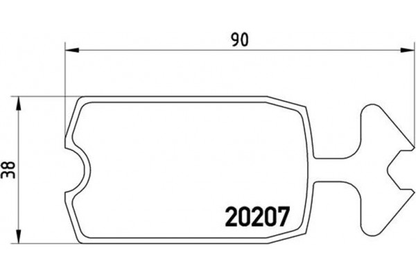 Brembo Σετ τακάκια, Δισκόφρενα - P 61 002