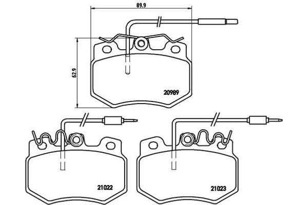 Brembo Σετ τακάκια, Δισκόφρενα - P 61 031