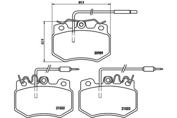 Brembo Σετ τακάκια, Δισκόφρενα - P 61 031