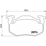 Brembo Σετ τακάκια, Δισκόφρενα - P 61 032