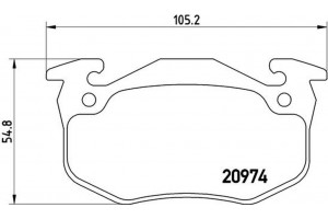 Brembo Σετ τακάκια, Δισκόφρενα - P 61 032