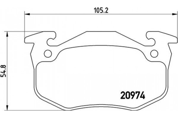 Brembo Σετ τακάκια, Δισκόφρενα - P 61 032