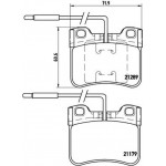 Brembo Σετ τακάκια, Δισκόφρενα - P 61 034