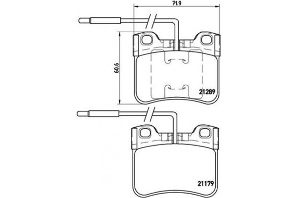 Brembo Σετ τακάκια, Δισκόφρενα - P 61 034