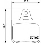 Brembo Σετ τακάκια, Δισκόφρενα - P 61 037