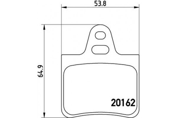 Brembo Σετ τακάκια, Δισκόφρενα - P 61 037