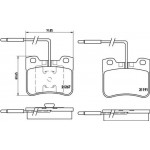 Brembo Σετ τακάκια, Δισκόφρενα - P 61 047