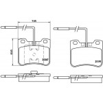 Brembo Σετ τακάκια, Δισκόφρενα - P 61 047