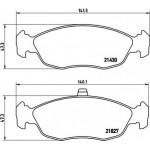 Brembo Σετ τακάκια, Δισκόφρενα - P 61 051