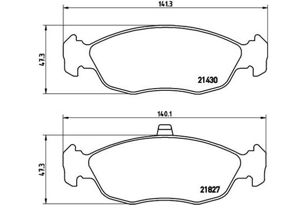 Brembo Σετ τακάκια, Δισκόφρενα - P 61 051