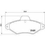 Brembo Σετ τακάκια, Δισκόφρενα - P 61 052