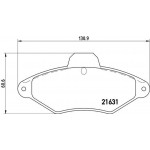 Brembo Σετ τακάκια, Δισκόφρενα - P 61 052