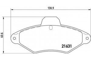 Brembo Σετ τακάκια, Δισκόφρενα - P 61 052