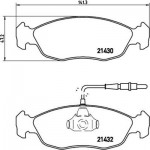 Brembo Σετ τακάκια, Δισκόφρενα - P 61 054