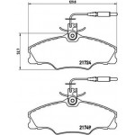 Brembo Σετ τακάκια, Δισκόφρενα - P 61 056