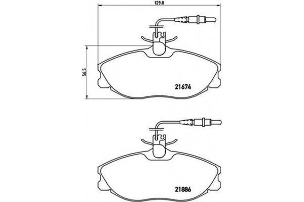 Brembo Σετ τακάκια, Δισκόφρενα - P 61 057