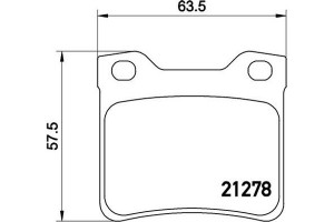 Brembo Σετ τακάκια, Δισκόφρενα - P 61 058