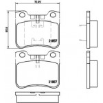 Brembo Σετ τακάκια, Δισκόφρενα - P 61 059