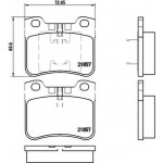 Brembo Σετ τακάκια, Δισκόφρενα - P 61 059