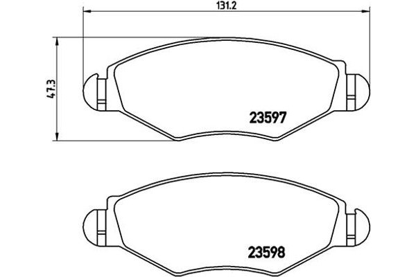 Brembo Σετ τακάκια, Δισκόφρενα - P 61 063