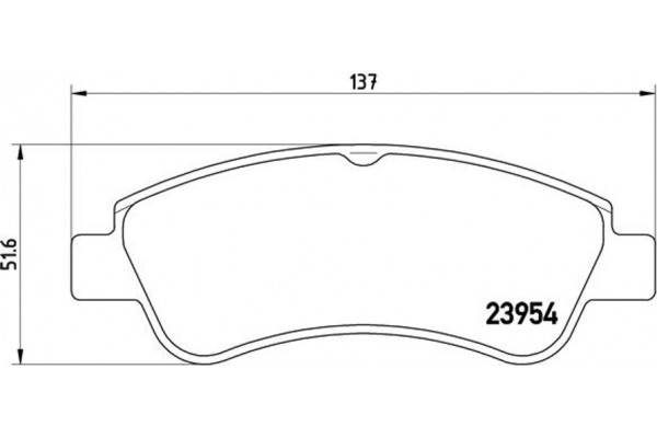 Brembo Σετ τακάκια, Δισκόφρενα - P 61 066X