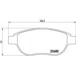 Brembo Σετ τακάκια, Δισκόφρενα - P 61 068X