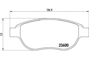 Brembo Σετ τακάκια, Δισκόφρενα - P 61 068