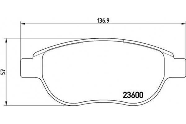 Brembo Σετ τακάκια, Δισκόφρενα - P 61 068