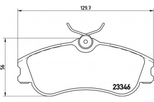 Brembo Σετ τακάκια, Δισκόφρενα - P 61 069