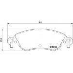 Brembo Σετ τακάκια, Δισκόφρενα - P 61 070