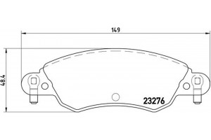 Brembo Σετ τακάκια, Δισκόφρενα - P 61 070