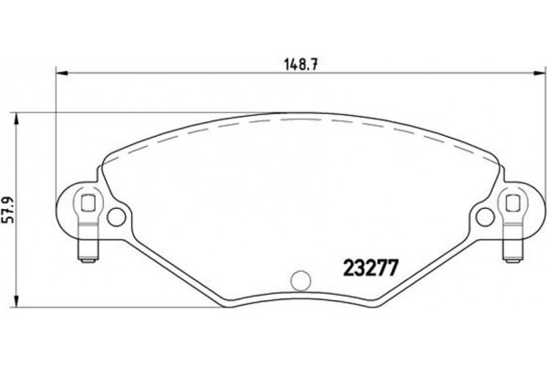 Brembo Σετ τακάκια, Δισκόφρενα - P 61 071