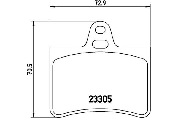 Brembo Σετ τακάκια, Δισκόφρενα - P 61 073