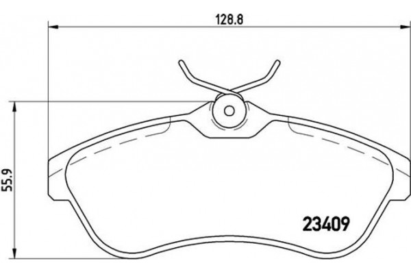 Brembo Σετ τακάκια, Δισκόφρενα - P 61 075X