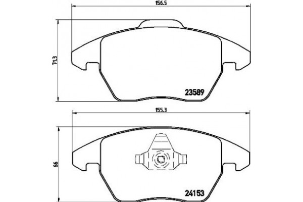 Brembo Σετ τακάκια, Δισκόφρενα - P 61 076X