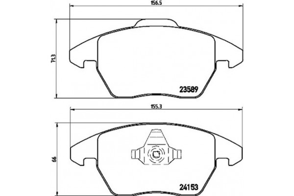 Brembo Σετ τακάκια, Δισκόφρενα - P 61 076