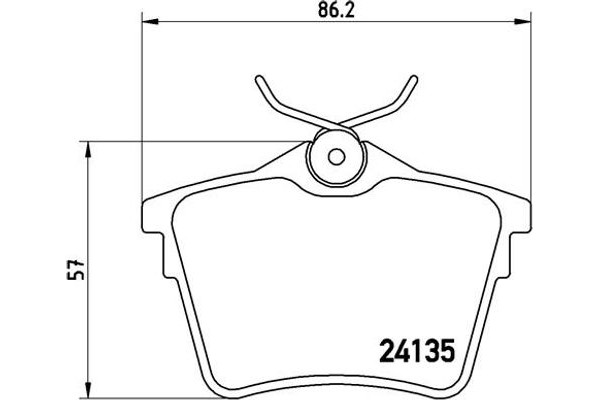 Brembo Σετ τακάκια, Δισκόφρενα - P 61 079